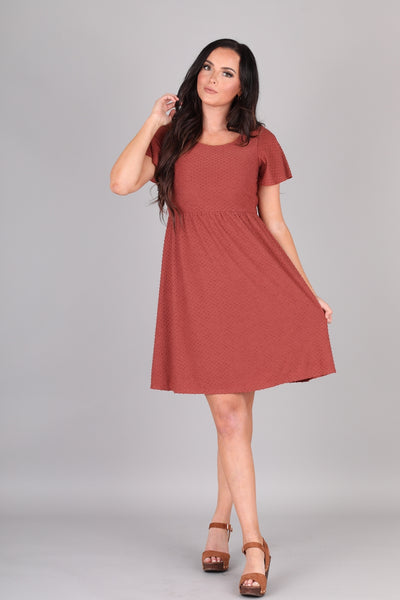 Zara rust outlet dress