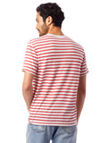 Alternative  Red Riviera Striped Eco-jersey Crew T