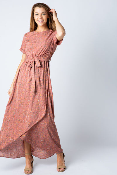 Caelynn Wrap Midi Dress