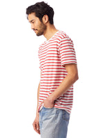 Alternative  Red Riviera Striped Eco-jersey Crew T