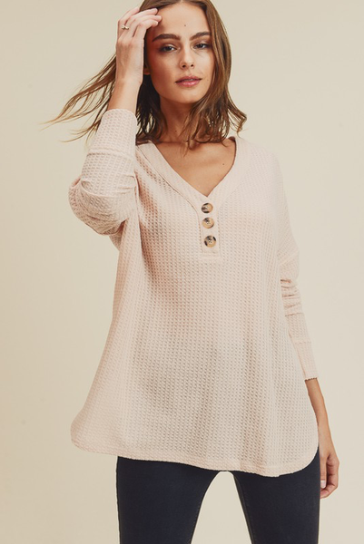 Mireille Waffle Knit Top