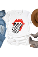 Checkered Tongue Graphic Tee