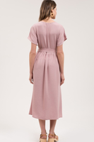 Rose Emroidered Midi Dress