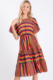 Prudence Stripe Midi Dress