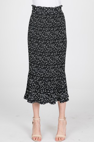 Lindsay Leopard Midi Skirt