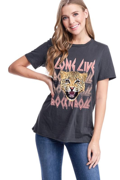 Rock N Roll Cheetah Tee