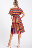 Prudence Stripe Midi Dress