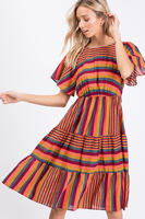 Prudence Stripe Midi Dress