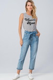 Viva High-rise Paper Bag Jeans