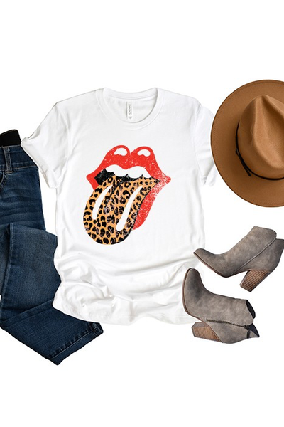 Leopard Rockstar Graphic Tee