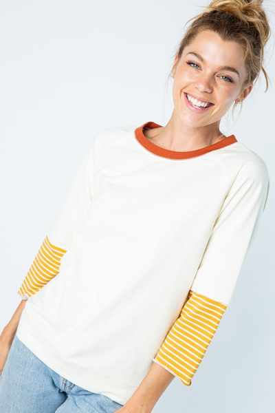 Audrey Striped Sleeve