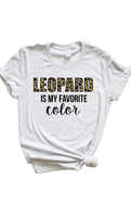 Leopard Is My Favorite Color Graphic Tee